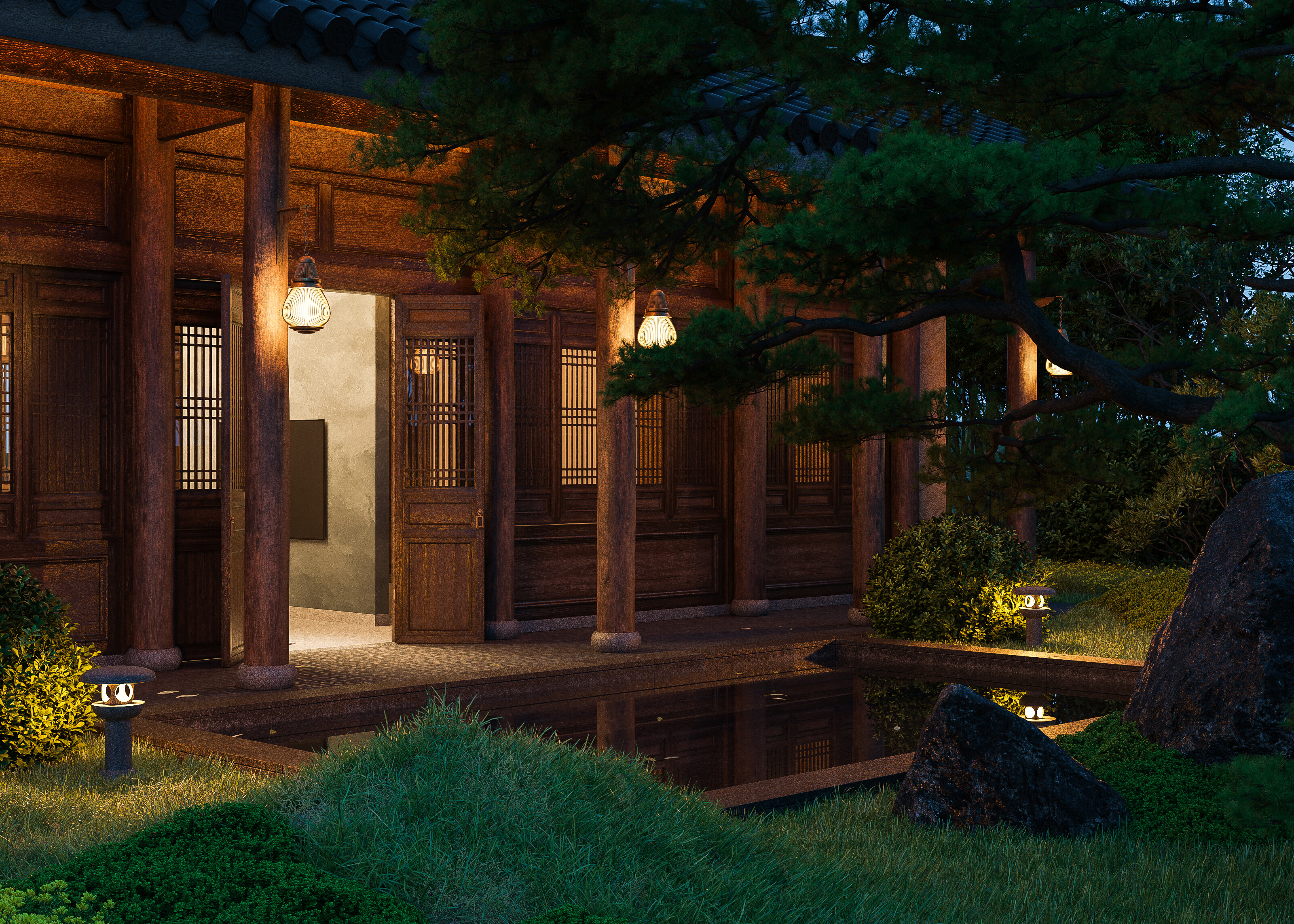 山语墅的 3DMAX 与 CR PS 设计魅力-12