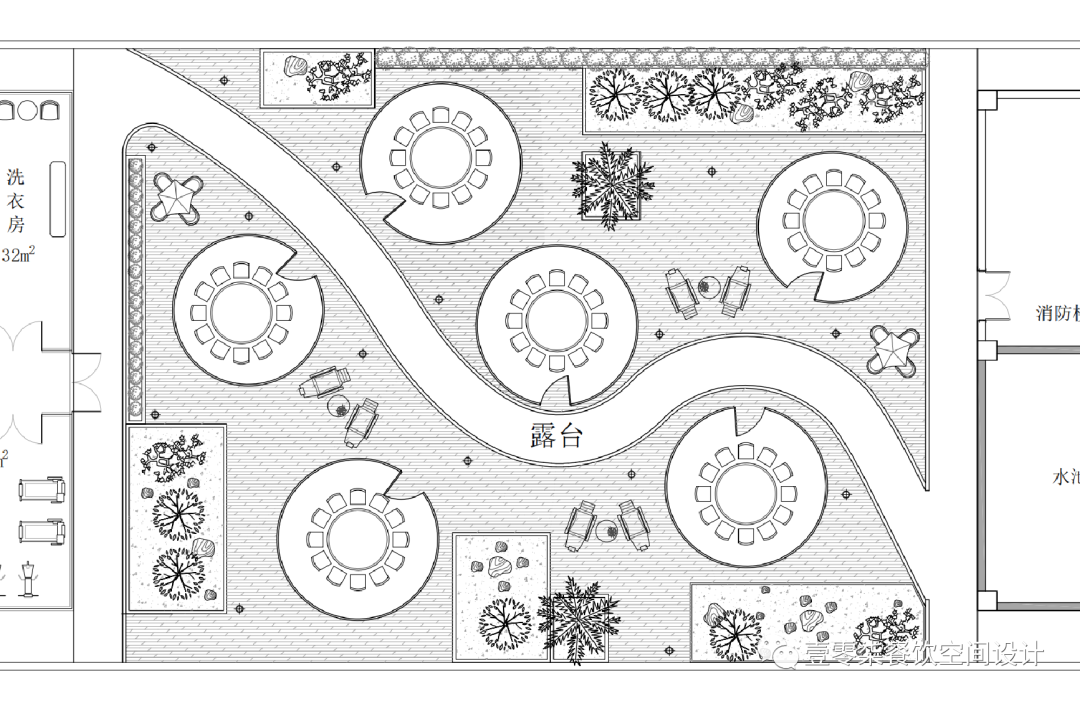 广州天台餐吧空中花园餐厅设计丨中国广州丨广州壹零柒餐饮设计公司-21