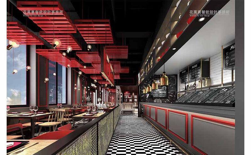 花万里设计 | 李先生加州牛肉面大王餐厅装修效果图-15