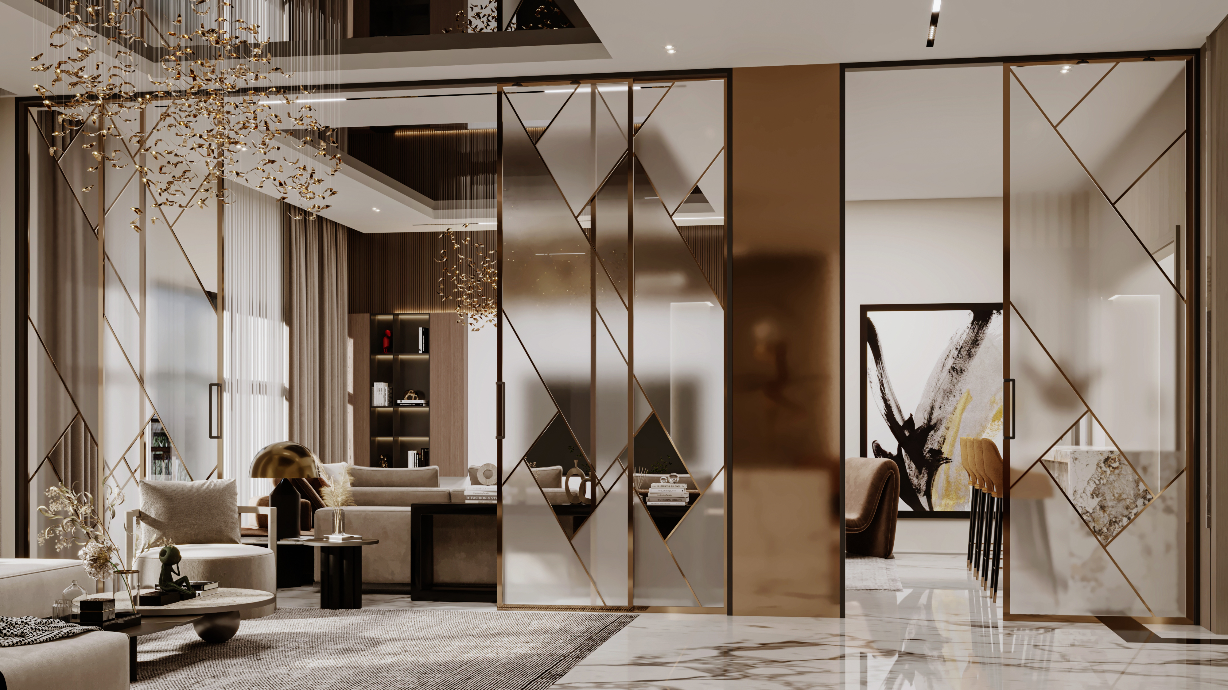 VILLA MODERN RECEPTION（现代别墅）丨埃及开罗丨AHMED FIKRY DESIGNS-10