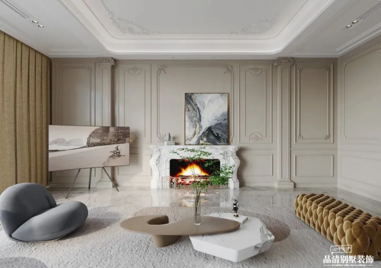 别墅装修 · 440㎡现代美式风格案例赏析-2