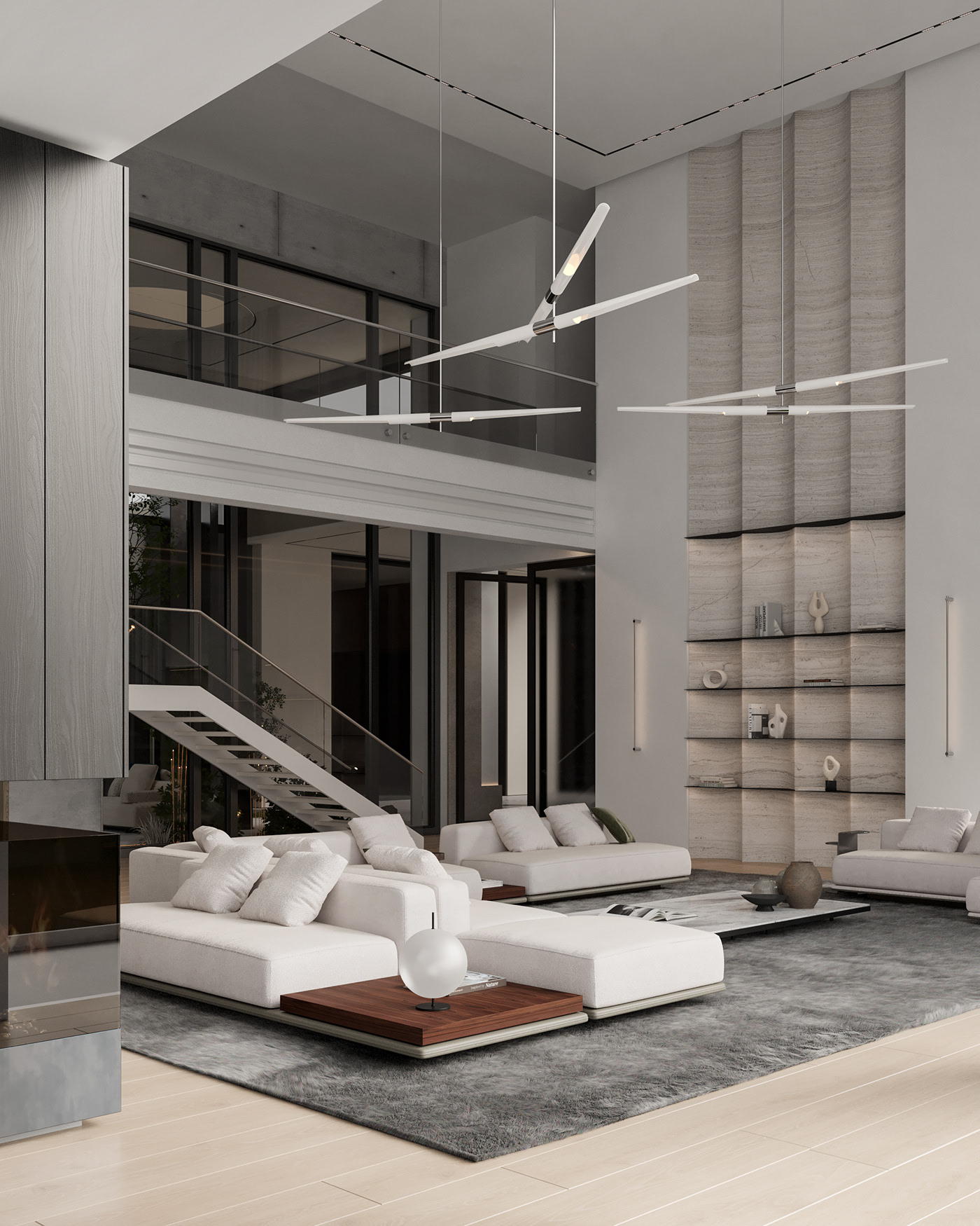 250平 现代简约别墅！-7