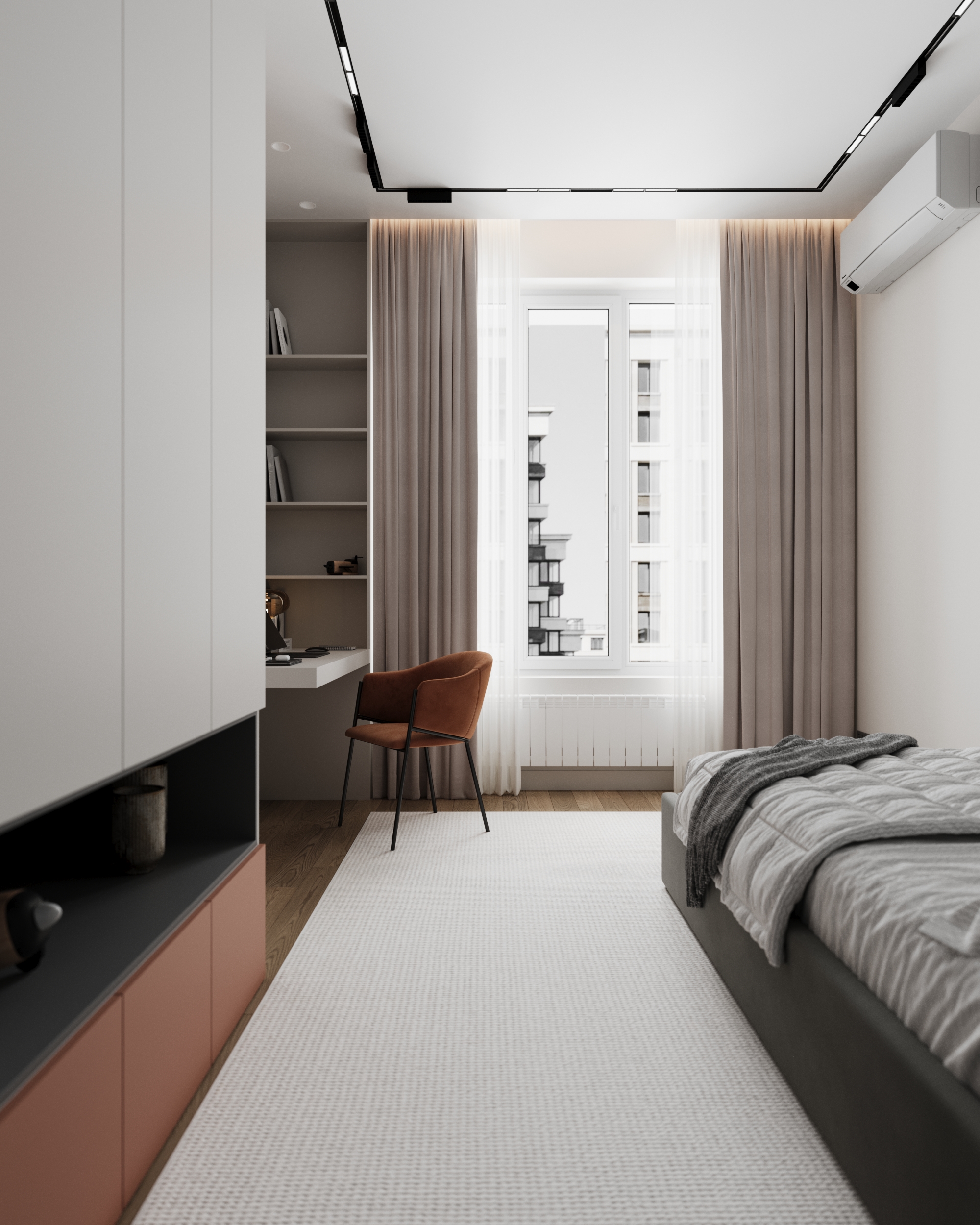 莫斯科节日公园公寓室内设计丨俄罗斯莫斯科丨Valeria E.（Валерия Е.）-11