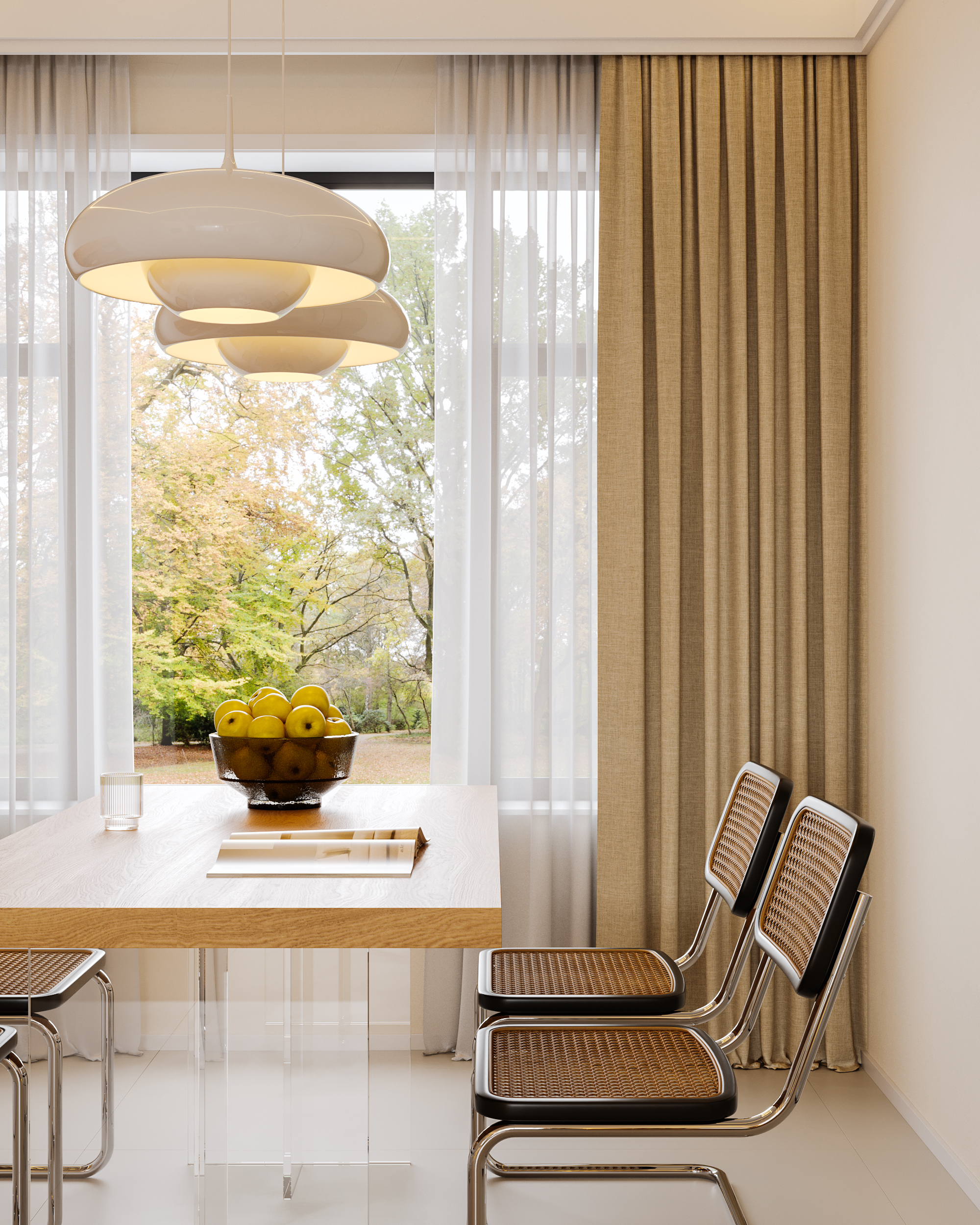 奶油原木风客餐厅-14