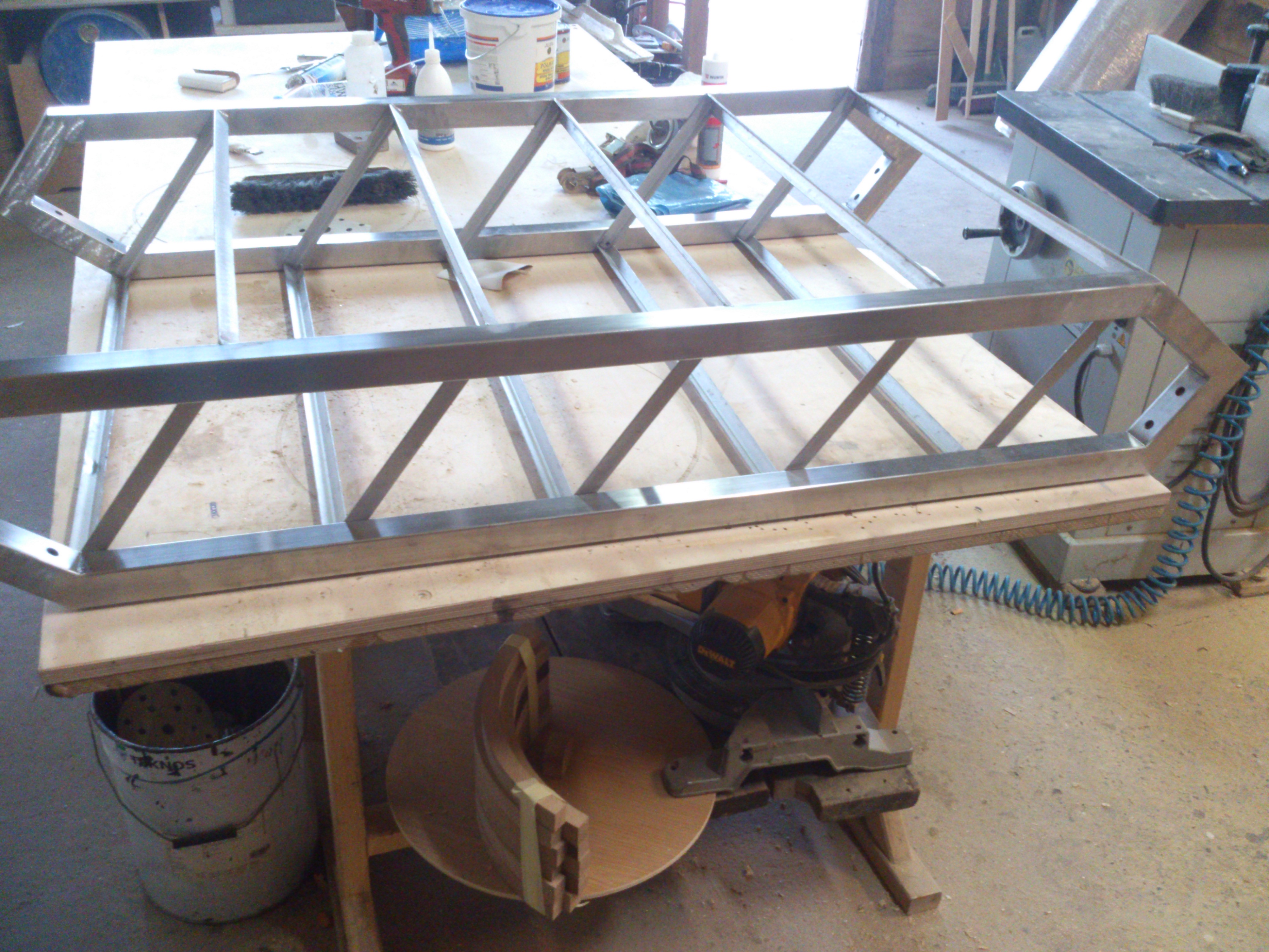 Industrial canal boat stairs stainless steel-36