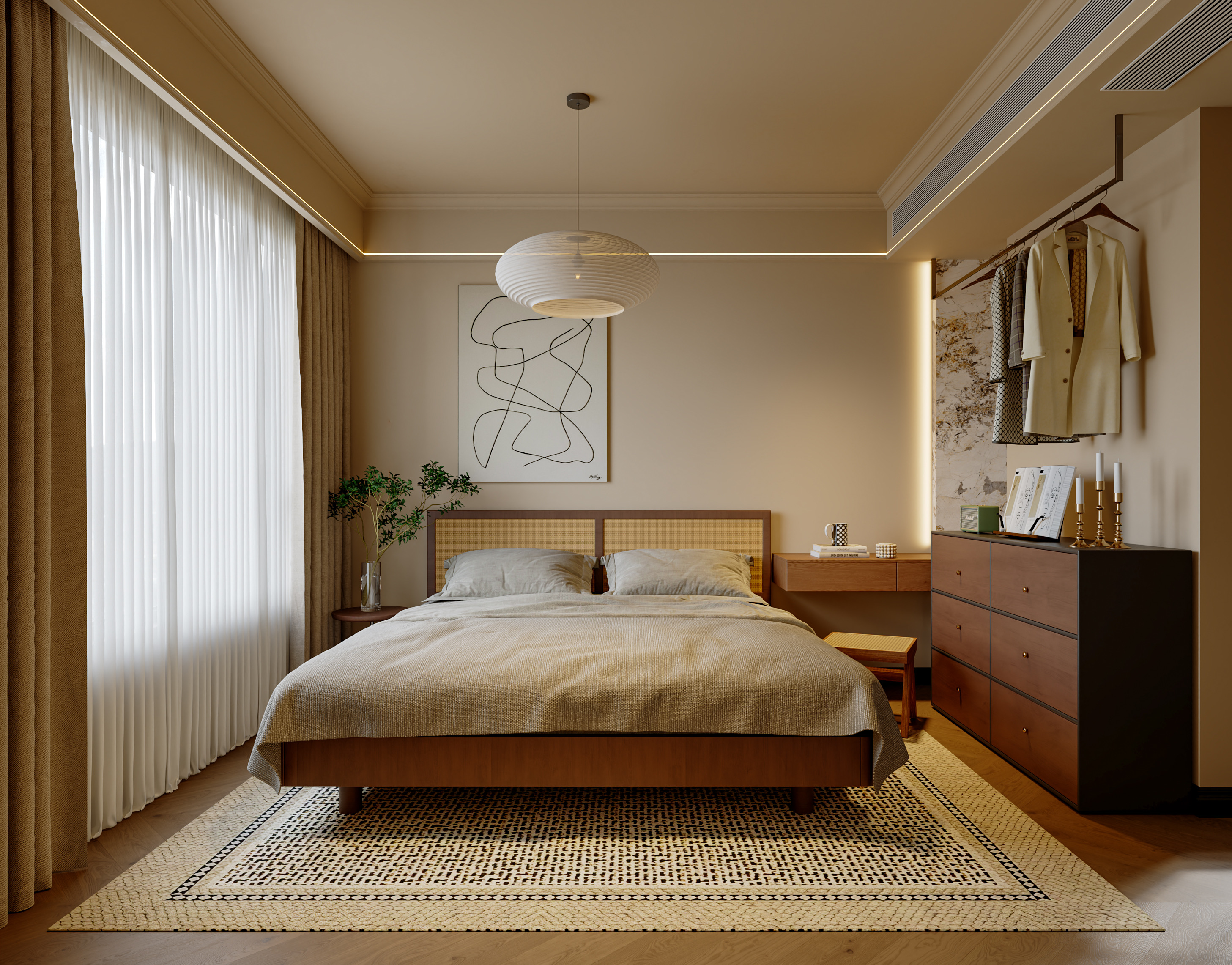 坚厅90平米小户型设计-中古案例-6