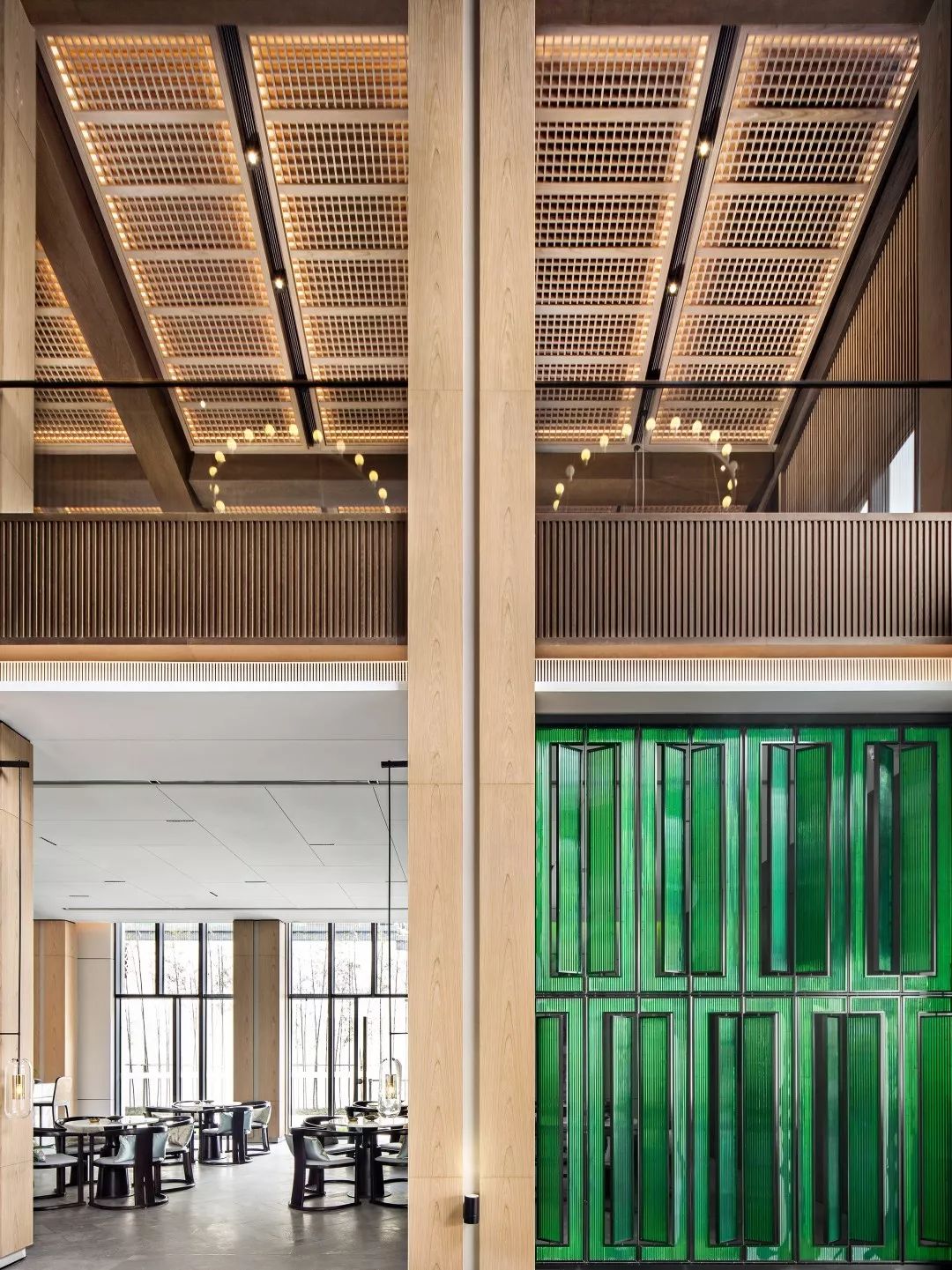 崇義綠邦合一山居銷售中心 | 竹鄉文化的室內空間演繹-12