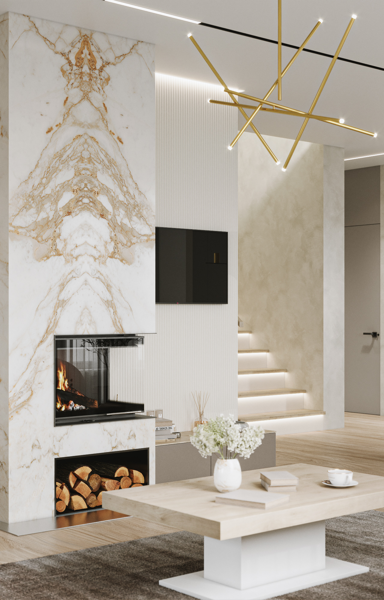 乌克兰 110㎡浅色系公寓设计-8