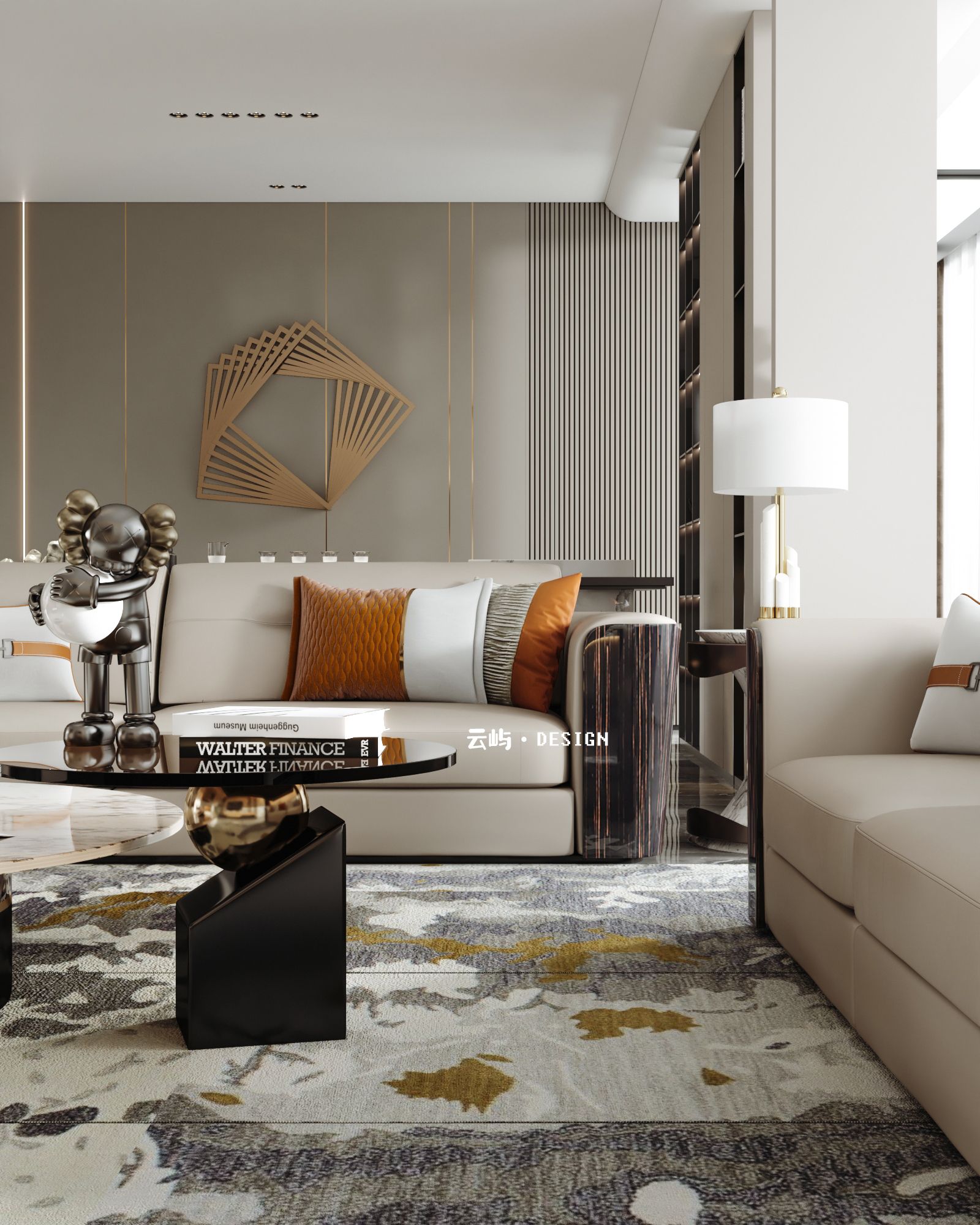 现代轻奢大平层,美式合集-9