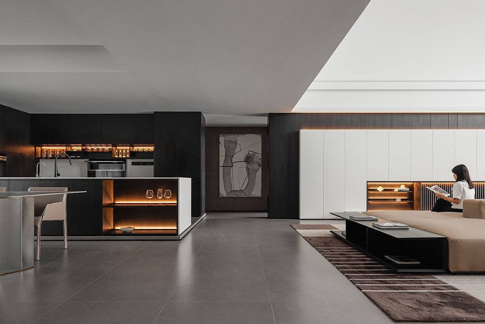 现代简约私宅空间设计丨科盛装饰设计-52