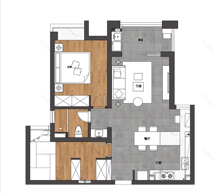 上海北欧风公寓设计,皇家代尔夫特蓝的 INS 风情-9