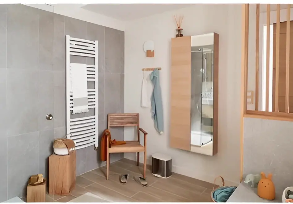 自然风格迷你洗衣间，实现家庭多功能设计-12