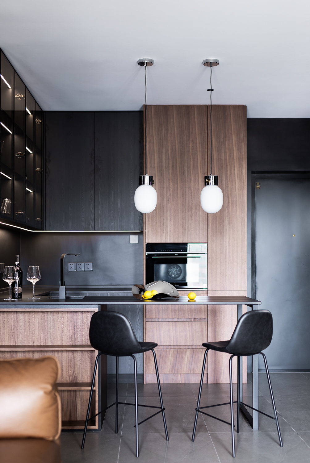 暗黑玩家｜胡桃木+酷感黑白的随性不羁丨中国深圳-28