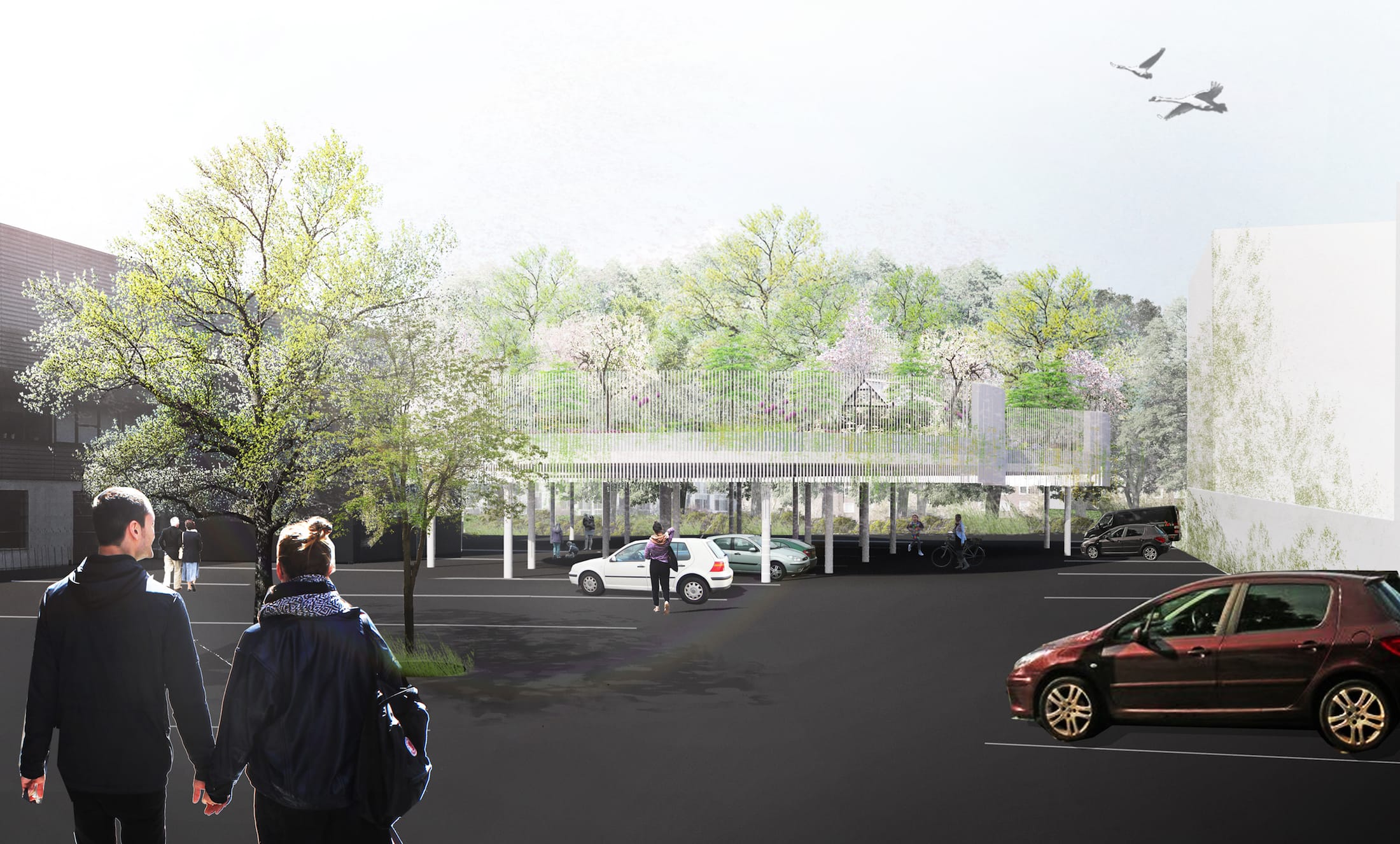 丹麦腓特列斯贝,感官体验治疗屋顶花园-51