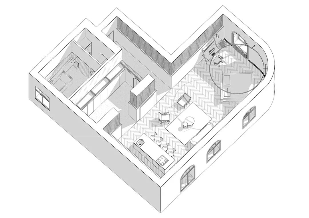 川谷堂 87㎡复古现代公寓丨Vasyuk Vladimi,Kate Raspopina-13