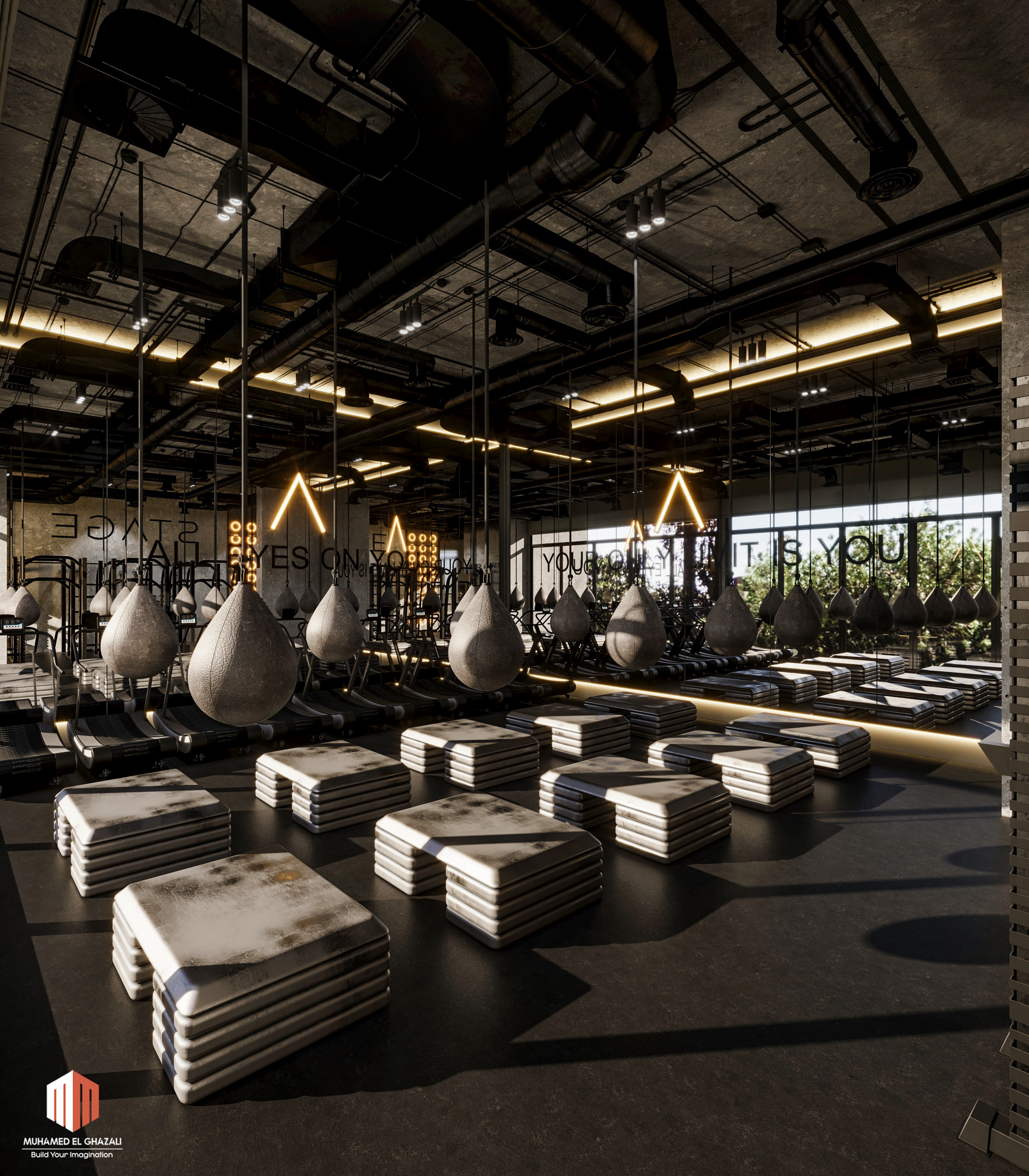 健身房设计丨卡塔尔-17