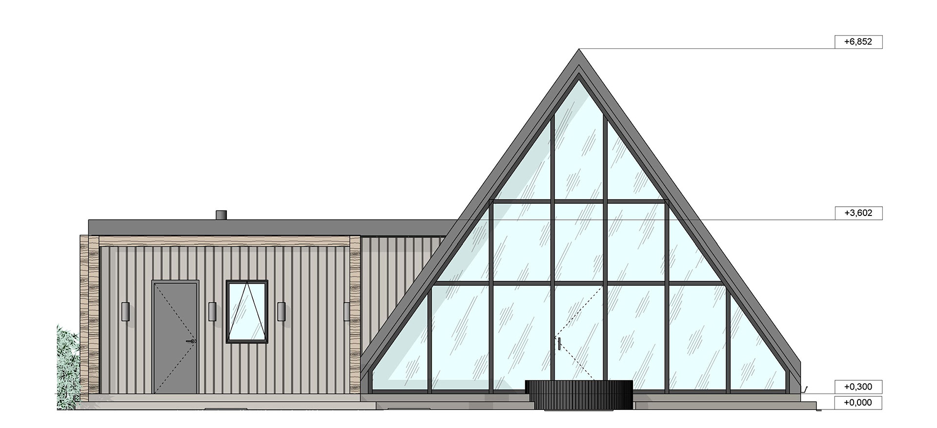 A 型框架房屋设计方案丨俄罗斯秋明-17