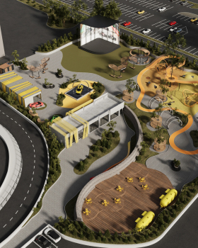 PROJECT OF THE ENTRANCE AREA OF THE AUTODROME