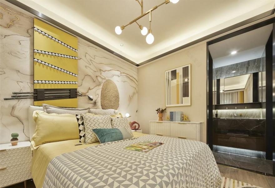 ML·A 设计 | 水墨清欢 玄关,金属与自然纹理的完美融合-55