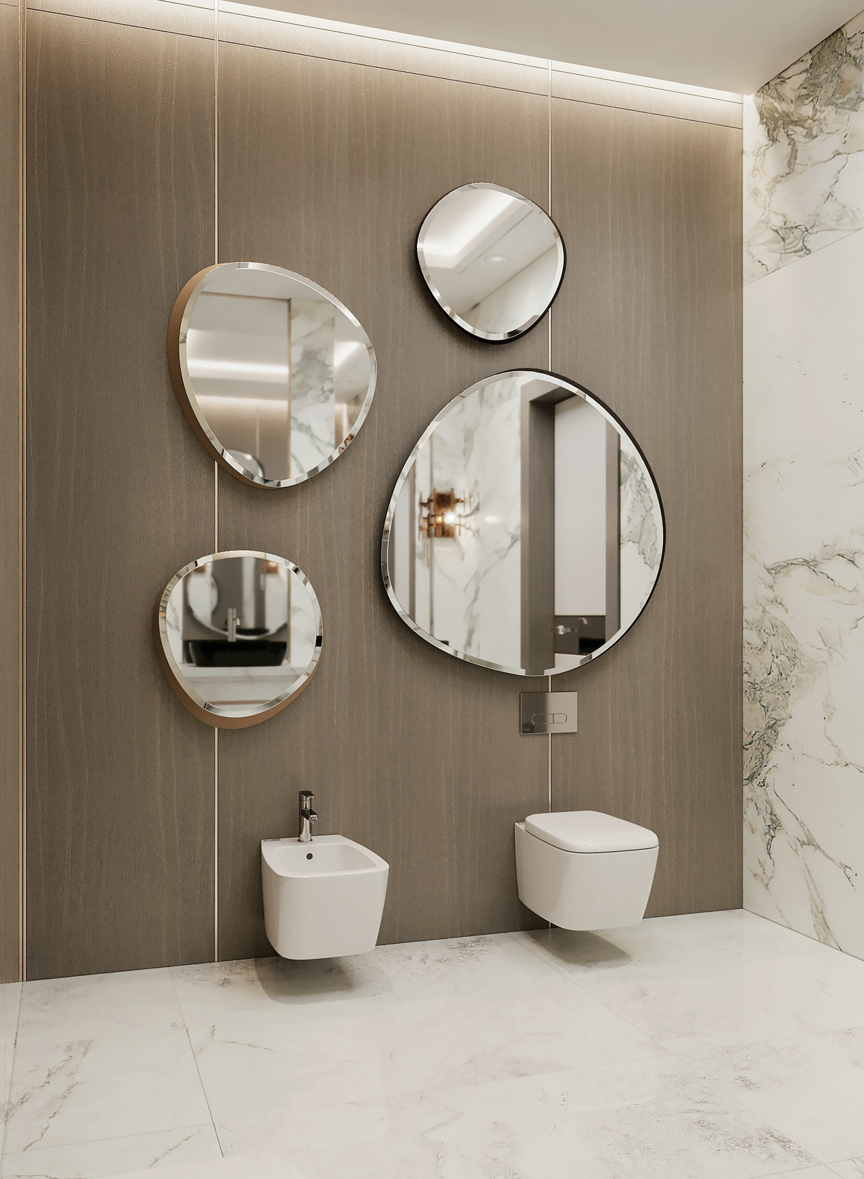 原木+大理石 打造出满满的高级范儿！-20