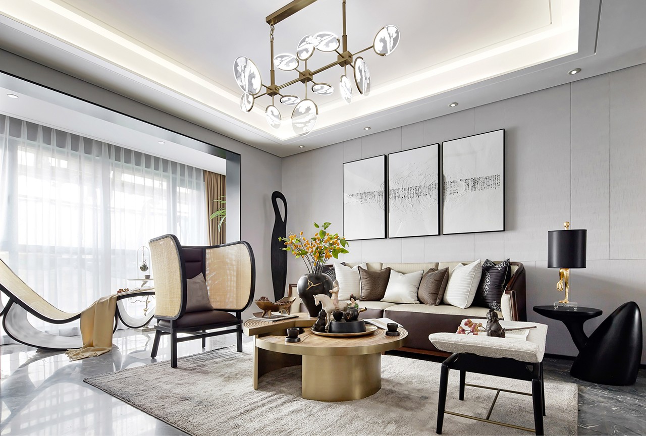 建正紫阙 | 禅意中式样板间设计-11