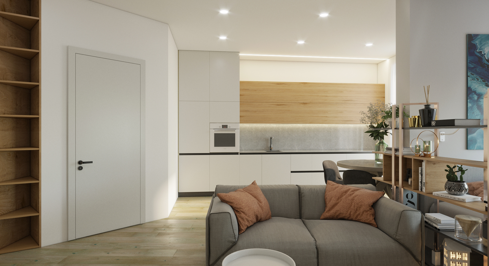 однокомнатная студия под сдачу-3