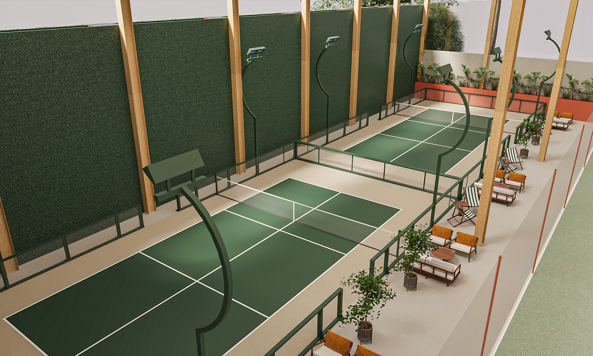 Padel, Tennis and Pickleball Court-35