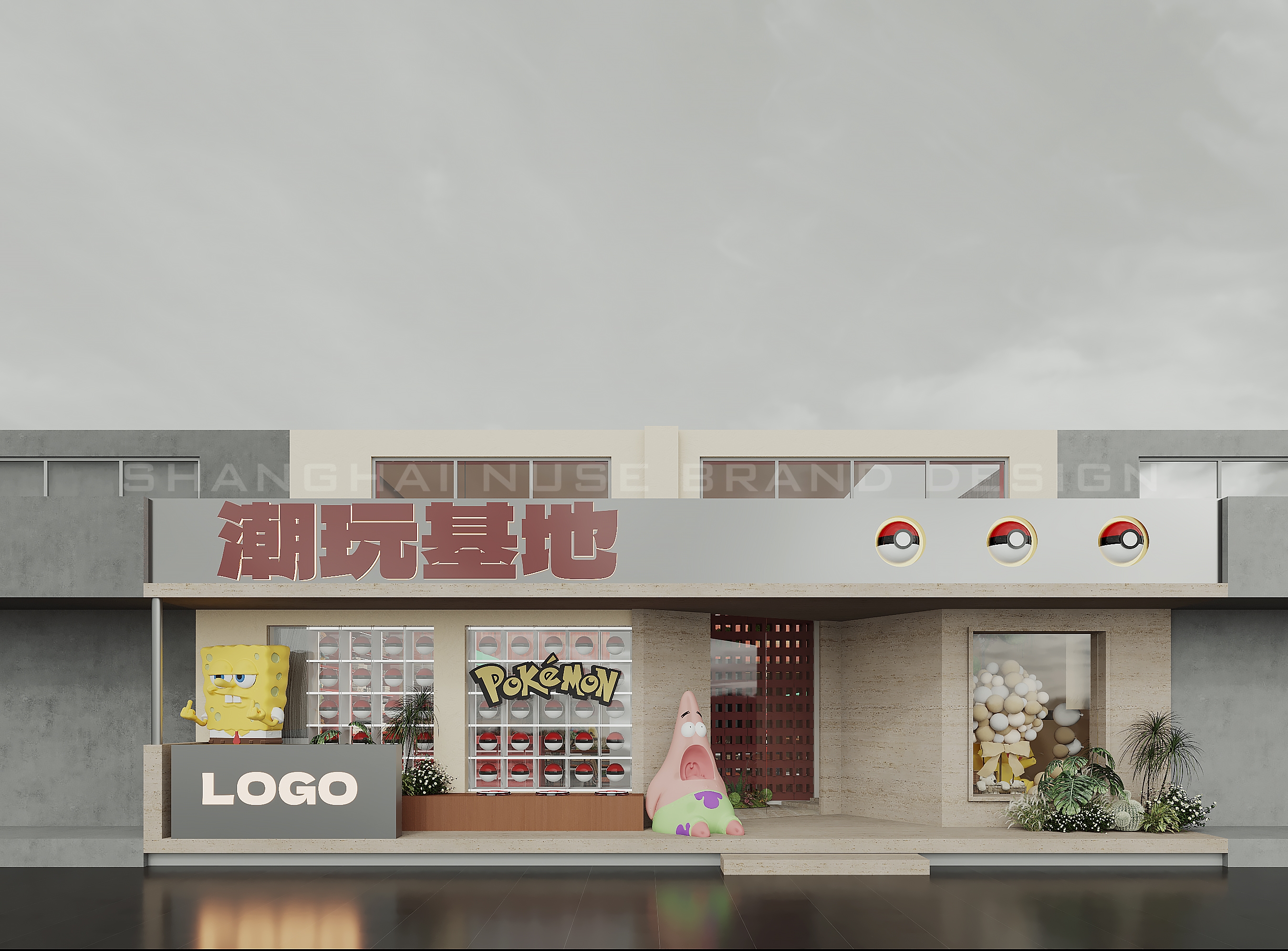 桌游店 IP 沉浸 + 复合社交空间设计丨中国上海丨木村空间设计公司-1