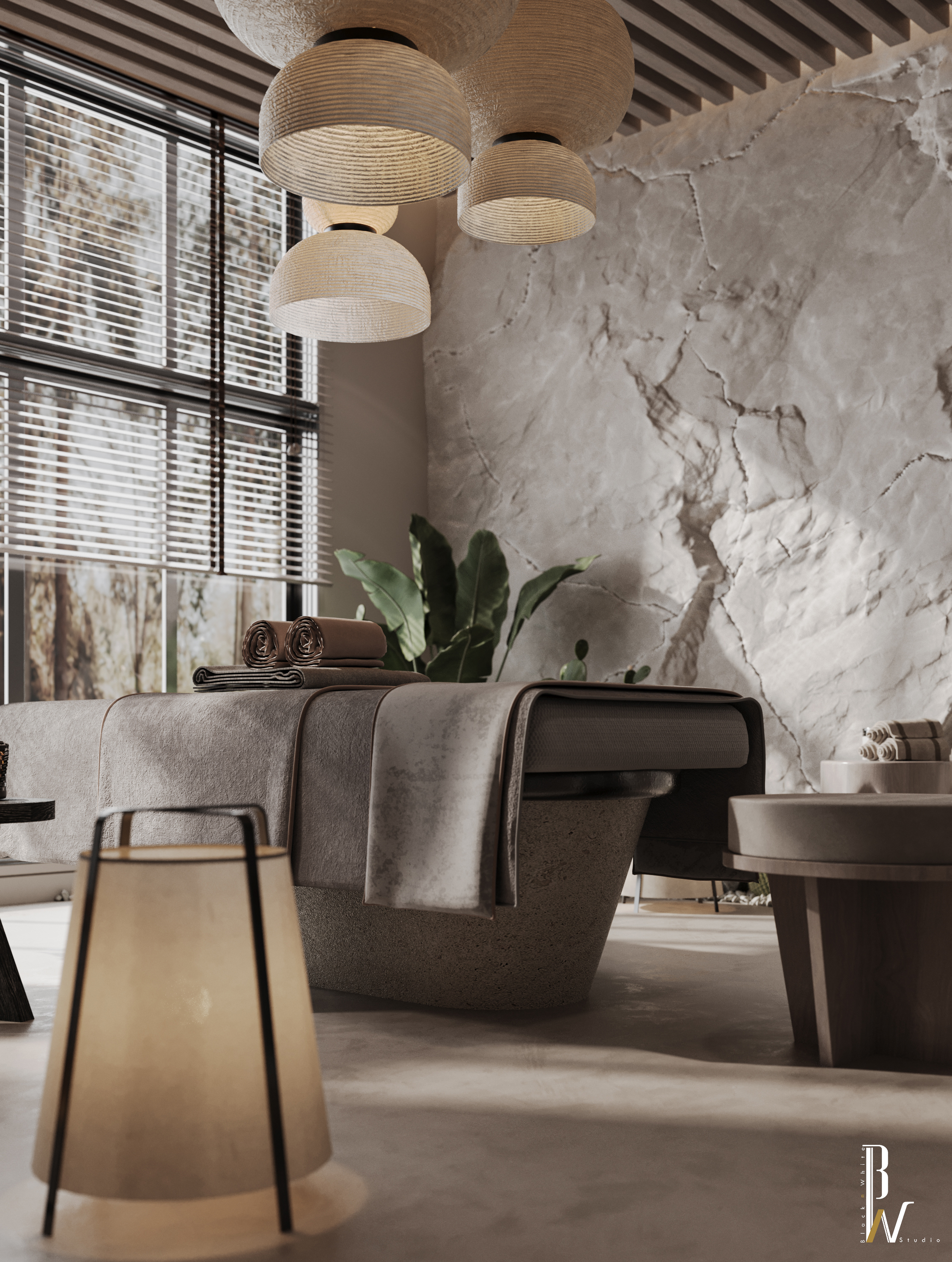 水疗设计丨阿联酋丨Black N White-29