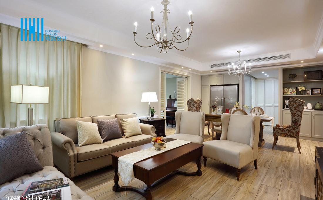 鸿鹄设计丨平层美式混搭 | 飞行员家庭的轻松自然生活-33