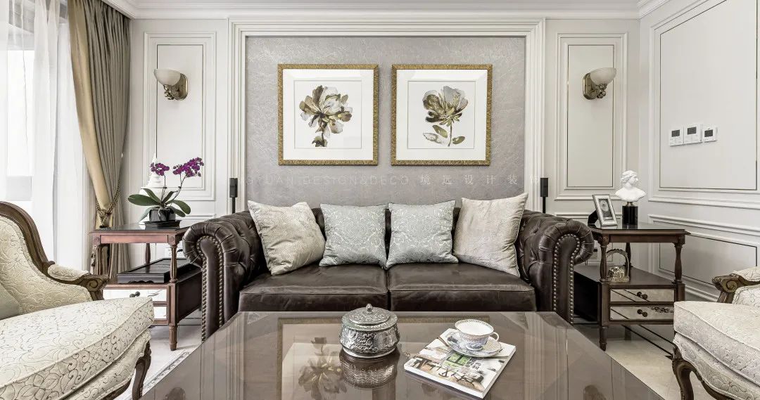 尚海丽景 140㎡美式轻奢风,优雅高级感爆棚-3