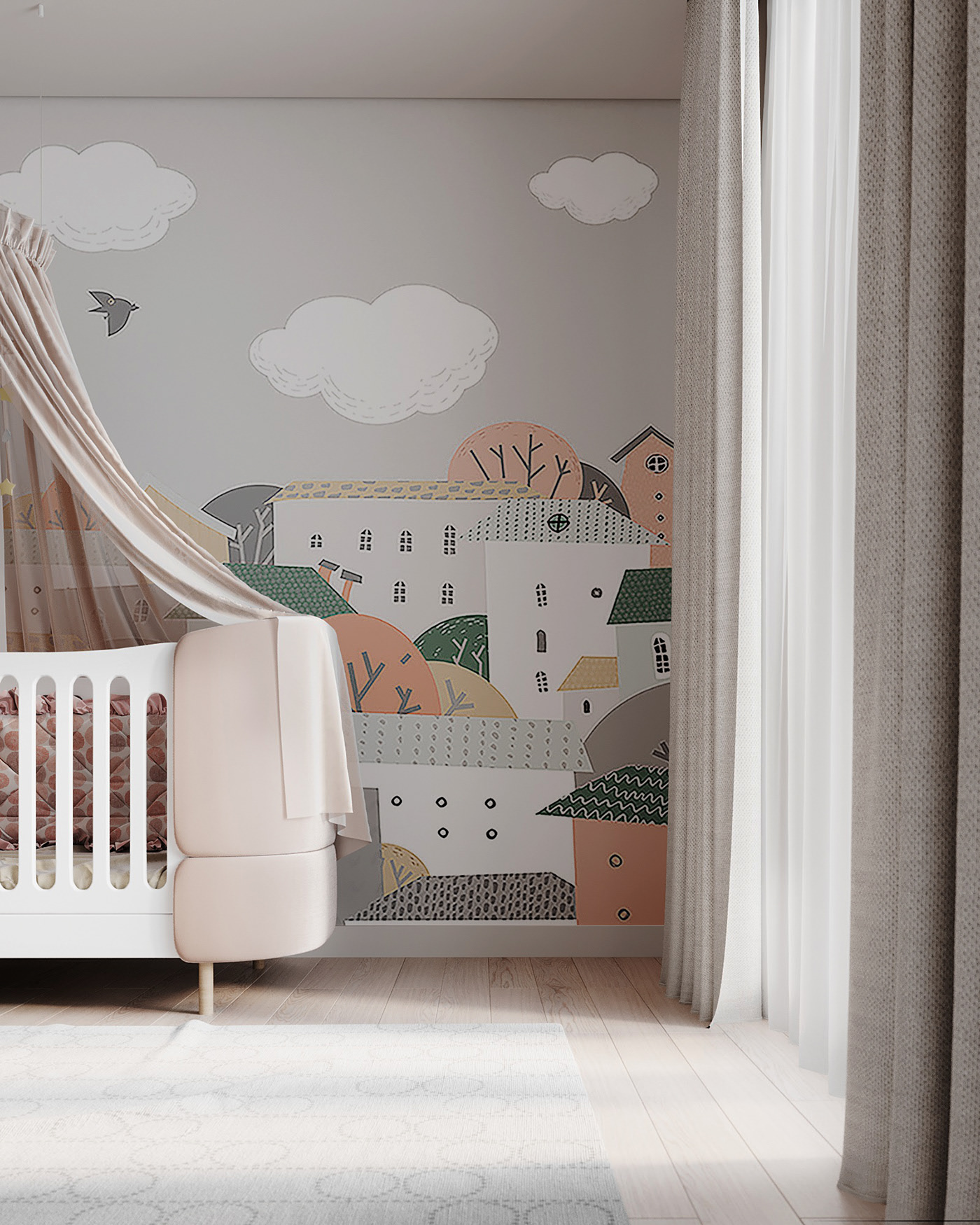 90㎡高级灰色系公寓设计-26