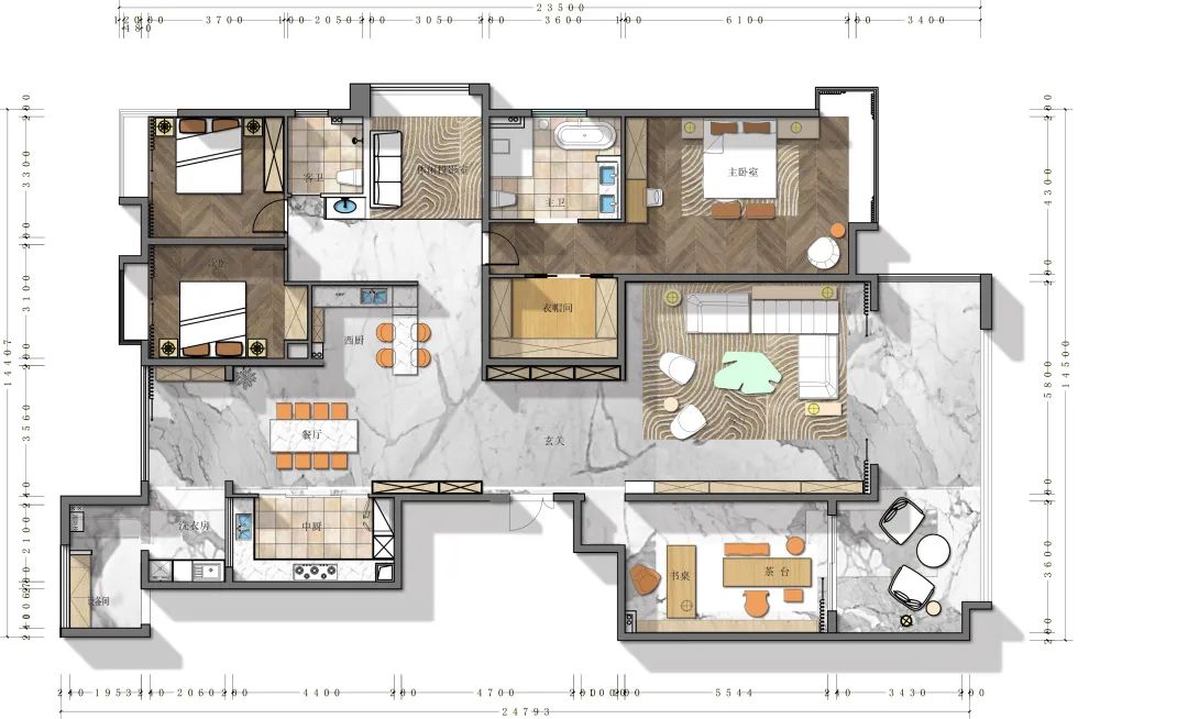 现代风大平层-15