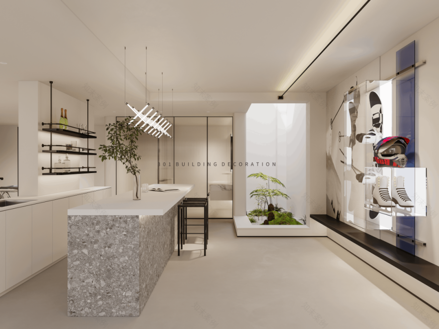 极简之美,盛放心中的热爱丨三零一建筑装饰事务所-56