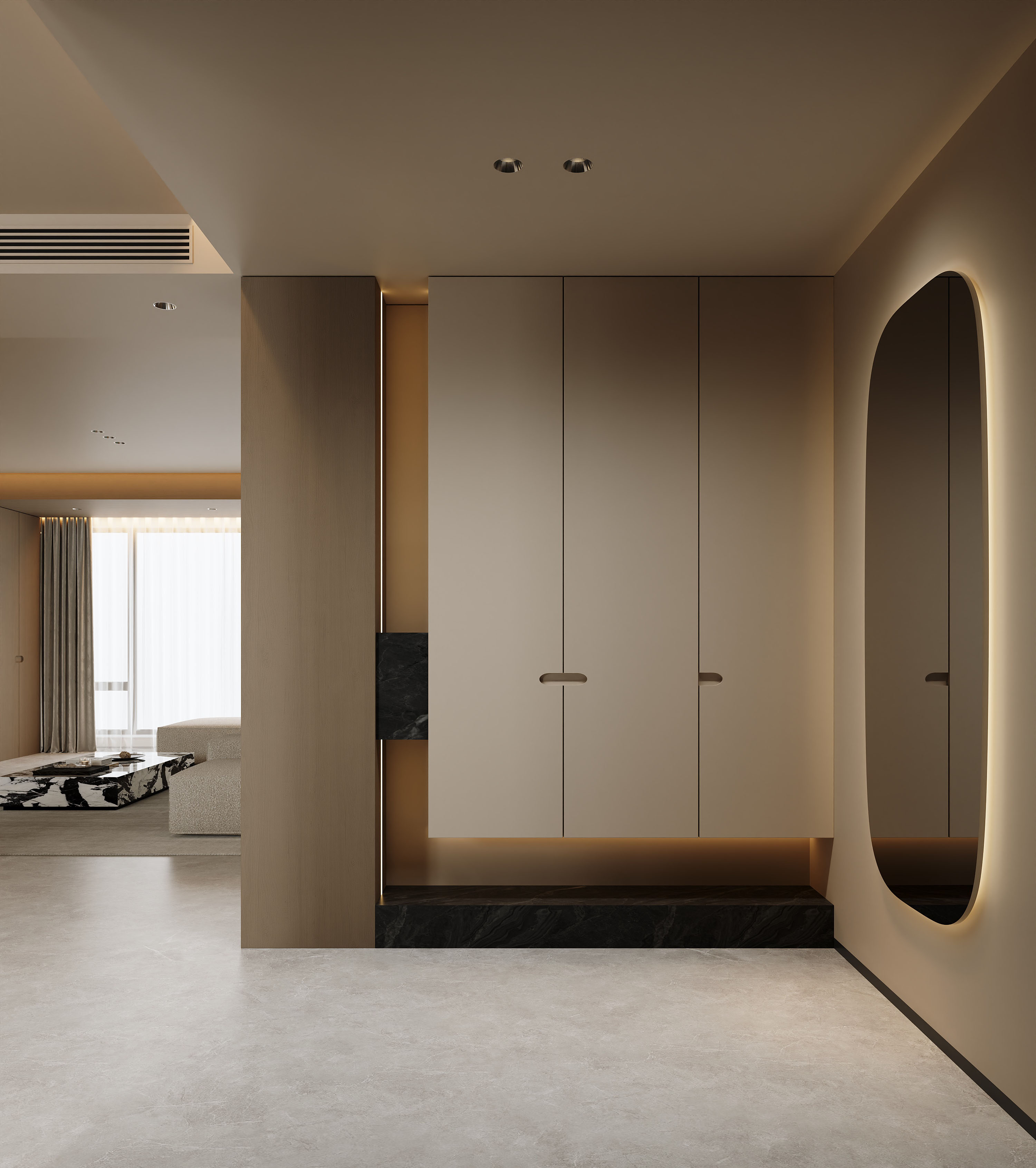 沈阳  万科新都心  186㎡ 现代简约风格效果表现-0