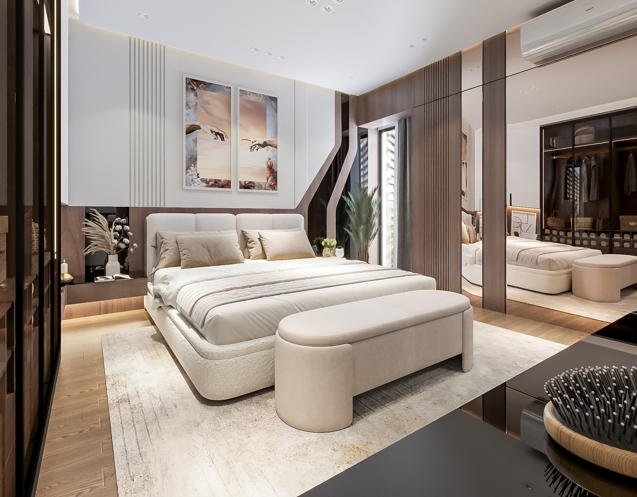 优雅带私人浴室的主卧设计丨S90 architect-10