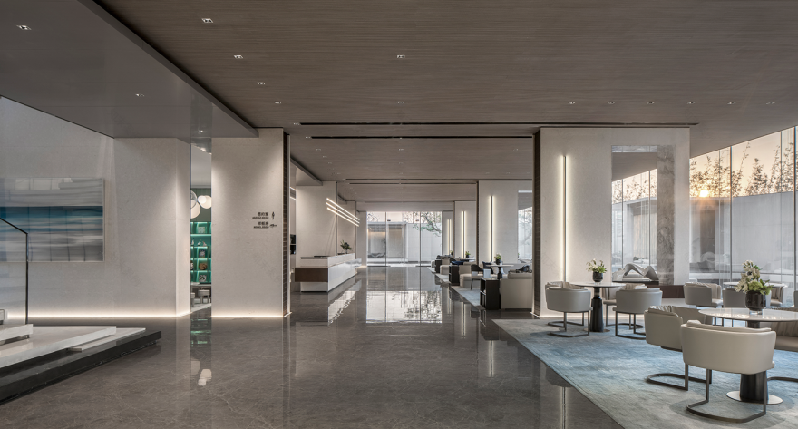 明德设计丨无锡招商雍荣府售楼部 室内设计 丨中国无锡-2