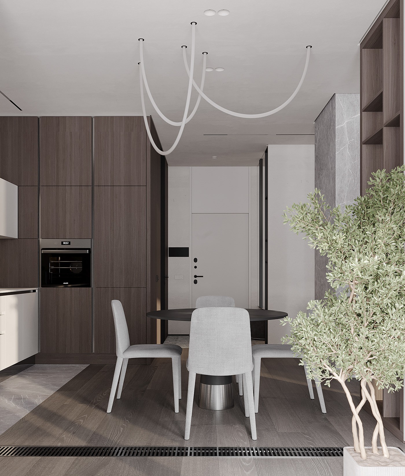 高级灰色系小空间公寓设计 超精致！-9