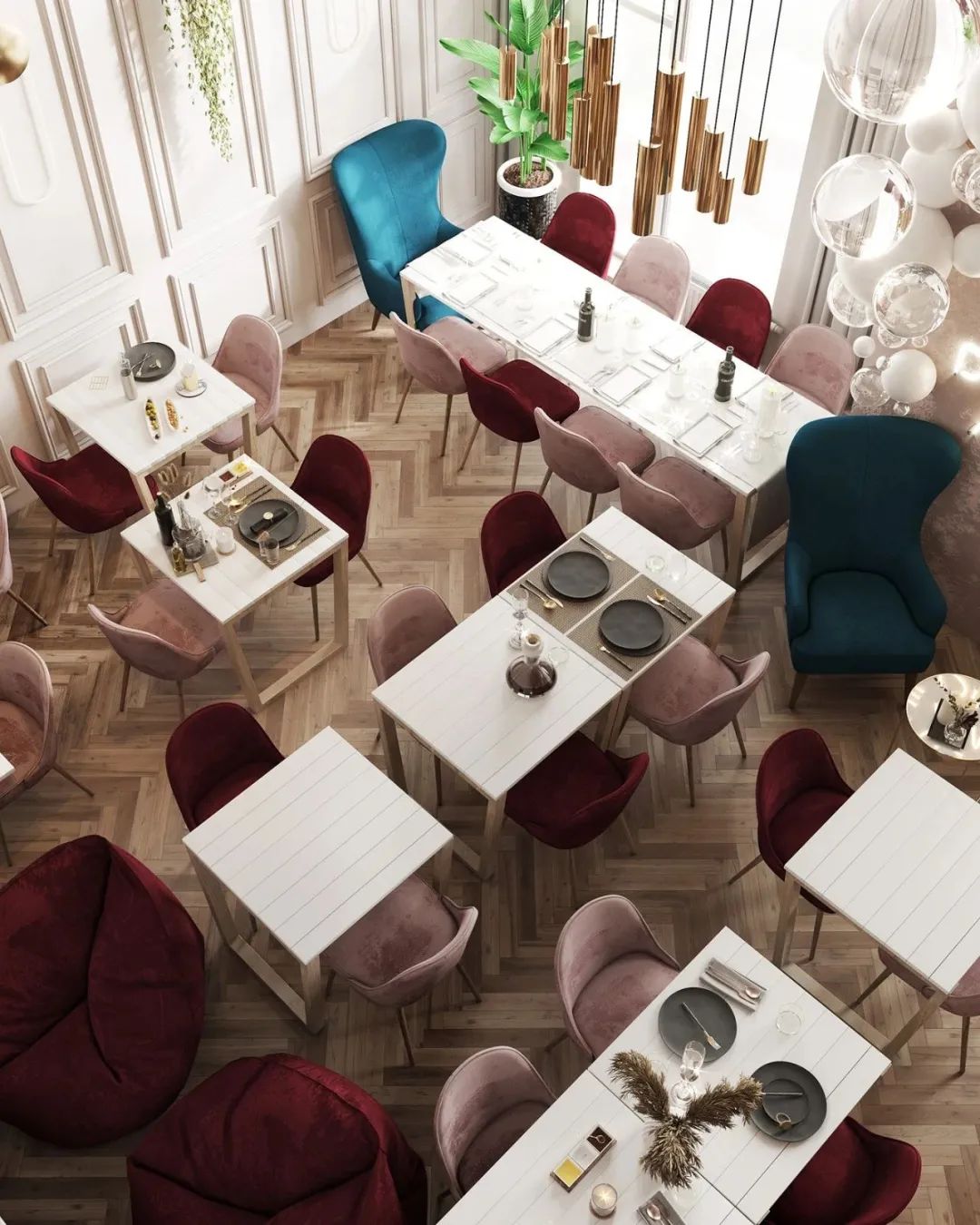 莫斯科新生活家庭咖啡厅——色彩斑斓的儿童友好空间-27