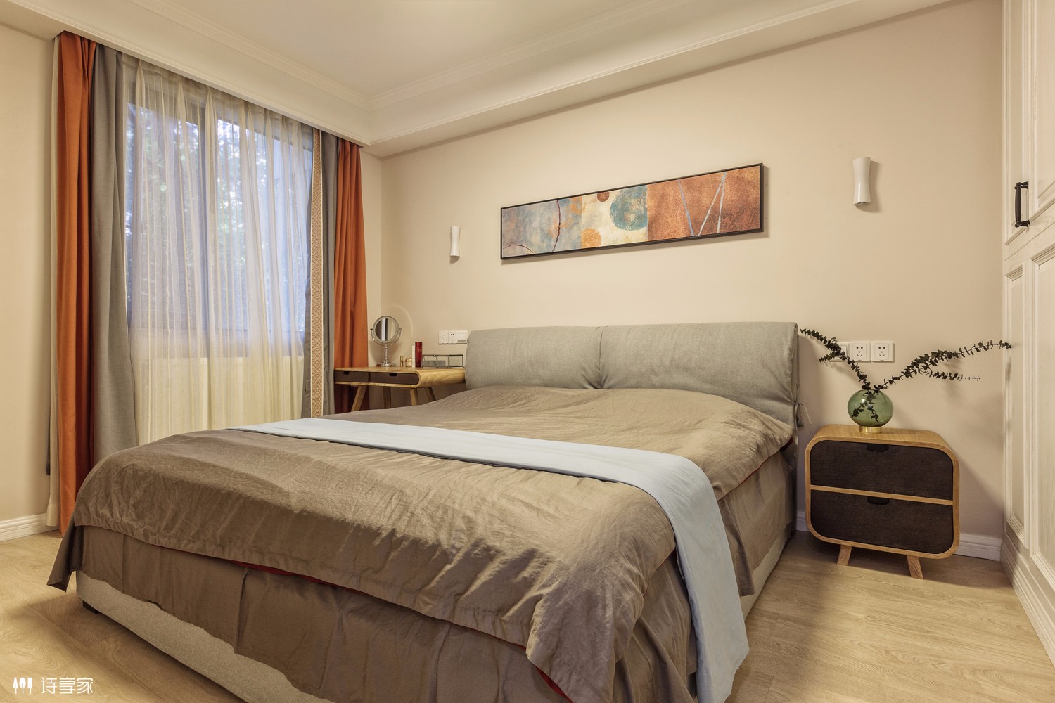 150㎡万科城市花园现代轻美式住宅  诗享家设计-21