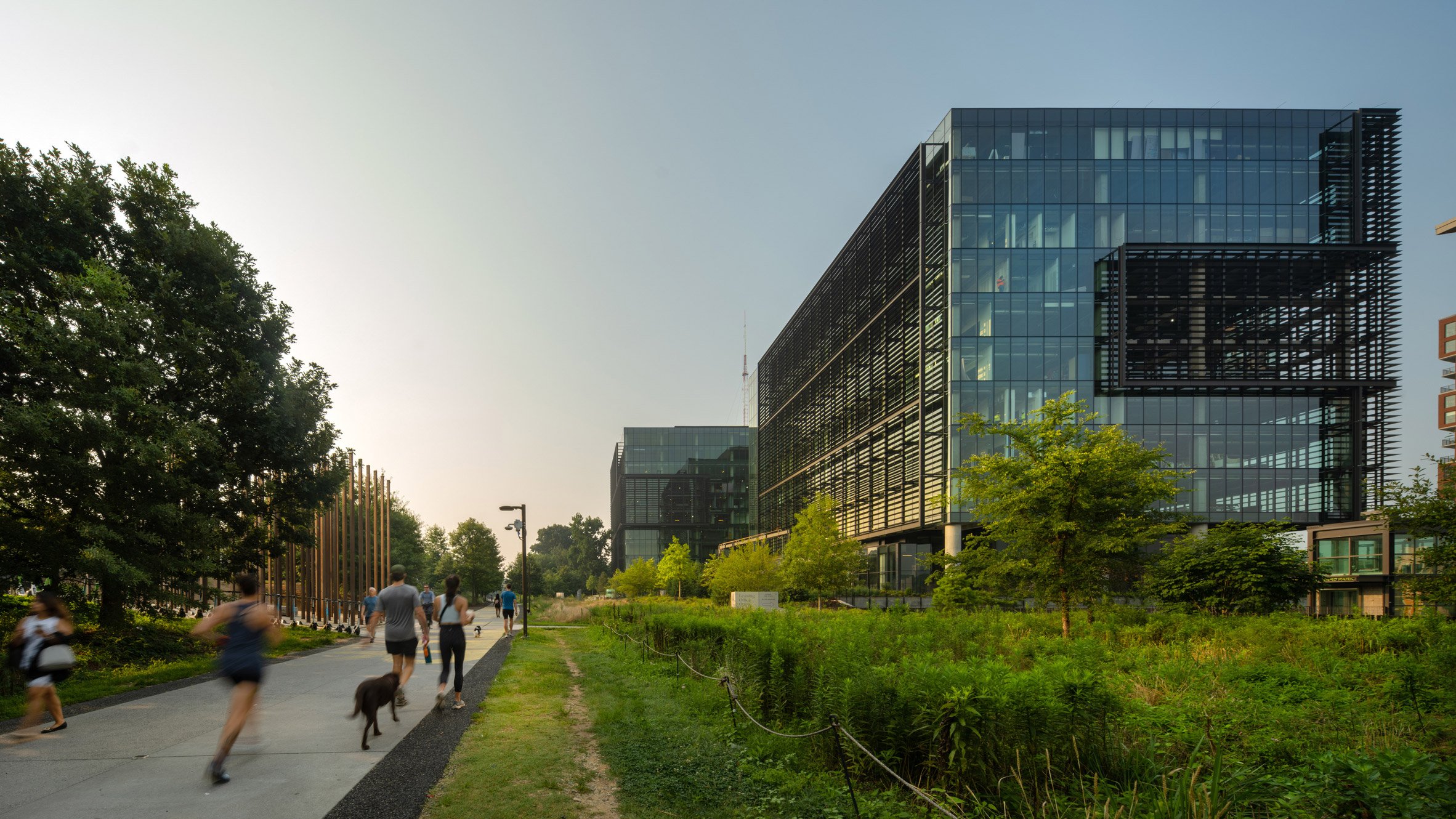 Olson Kundig uses glass bridge to connect office buildings near Atlanta's BeltLine-0