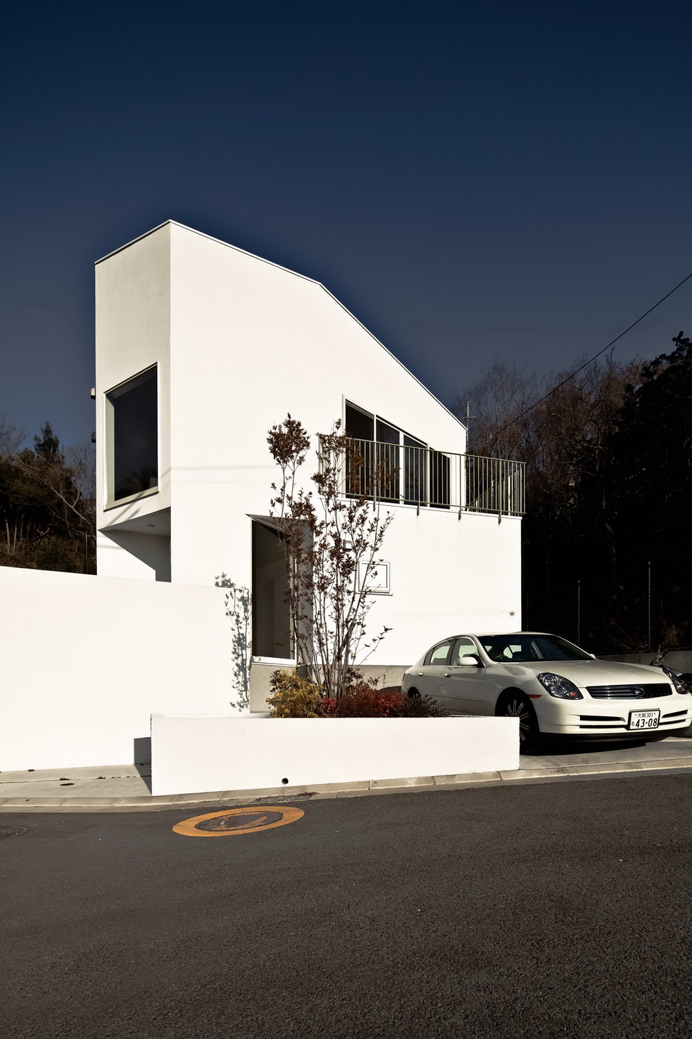 日本宝冢 Nomura24 别墅——白色木质结构与多边形空间之美-32