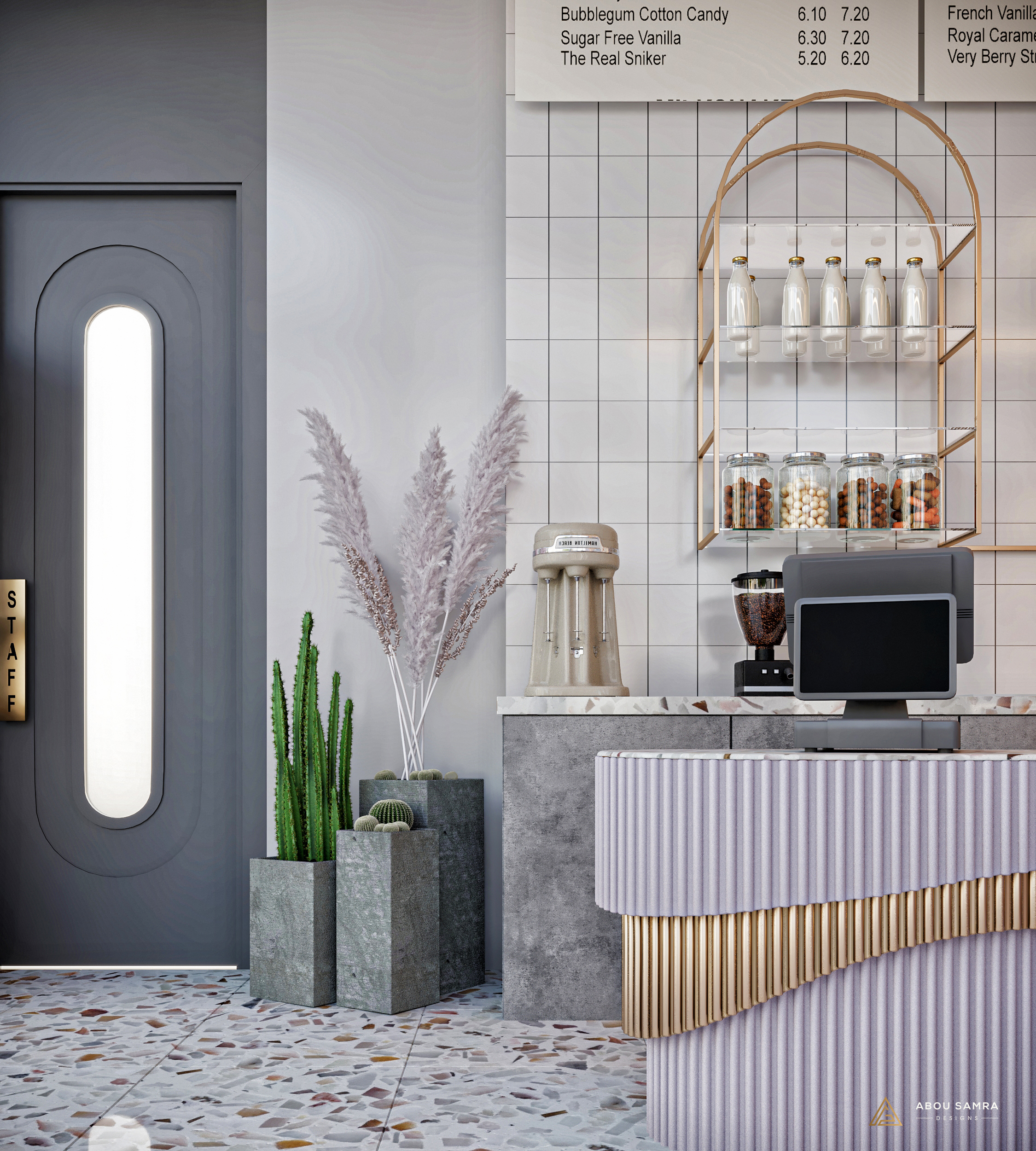 ICE CREAM SHOP 室内设计丨沙特阿拉伯丨MENNAT ALLAH EL.SAYED-10