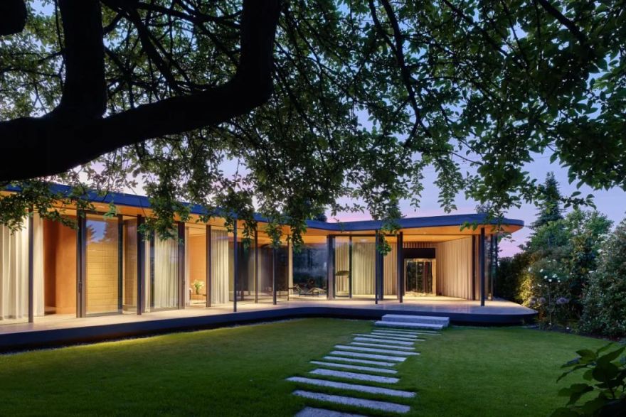 后院“悬浮连接”建筑丨Ippolito Fleitz Group-31