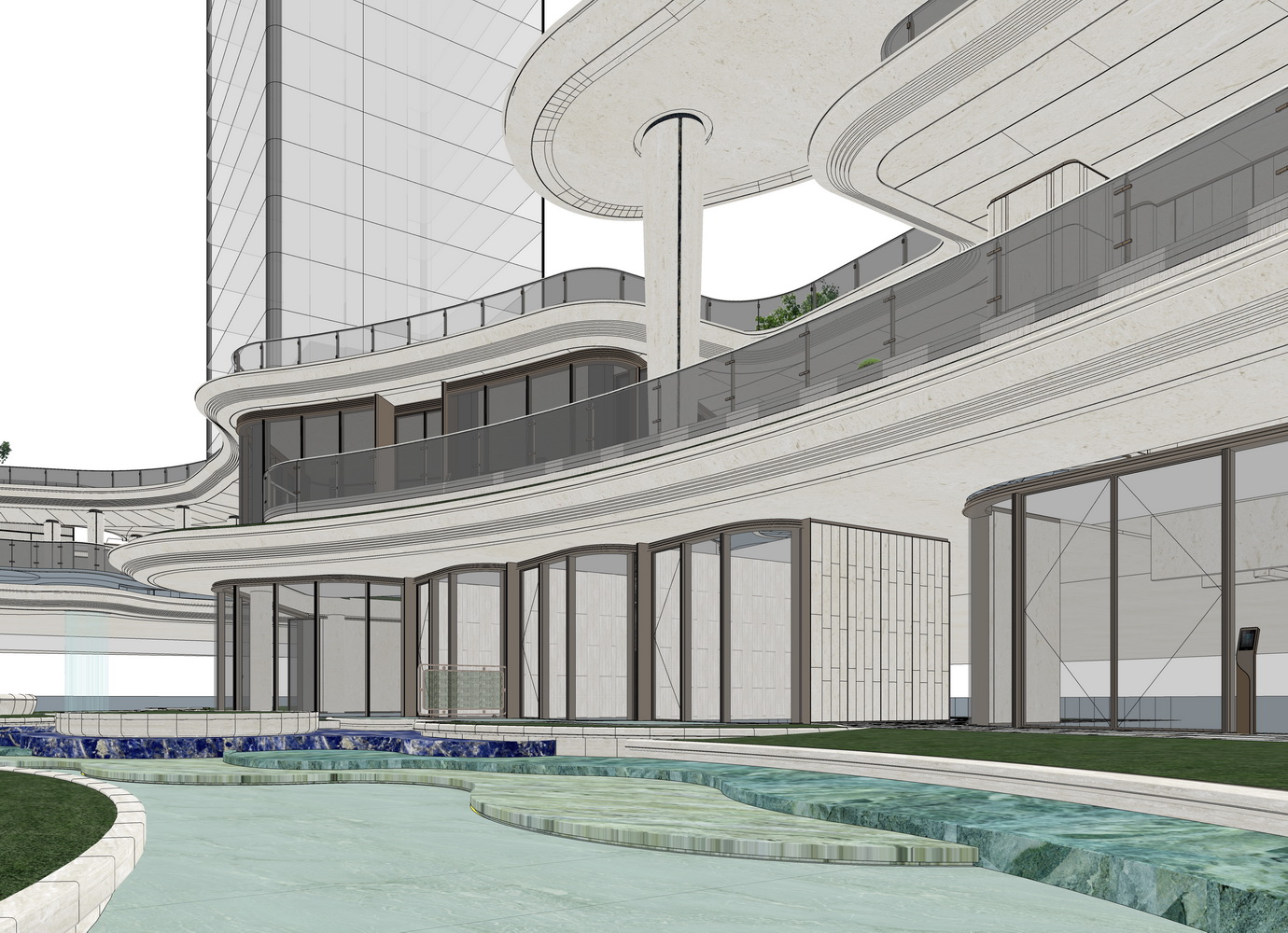 成都建发海耀示范区景观SU模型-8