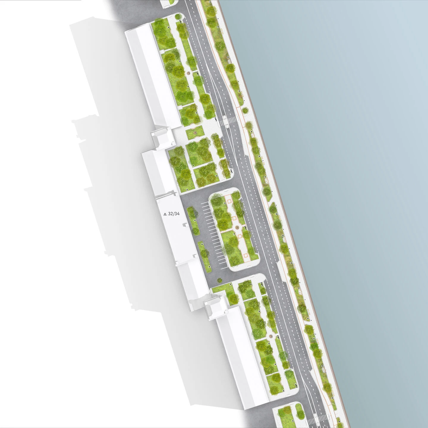 Kosmodamianskaya 堤岸重建丨俄罗斯莫斯科丨Bureau A4-37
