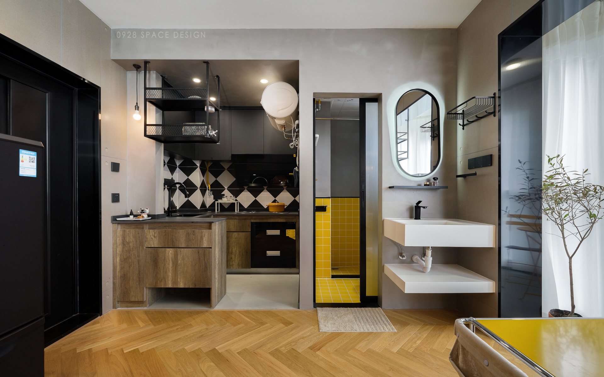 工业风独居空间设计-34