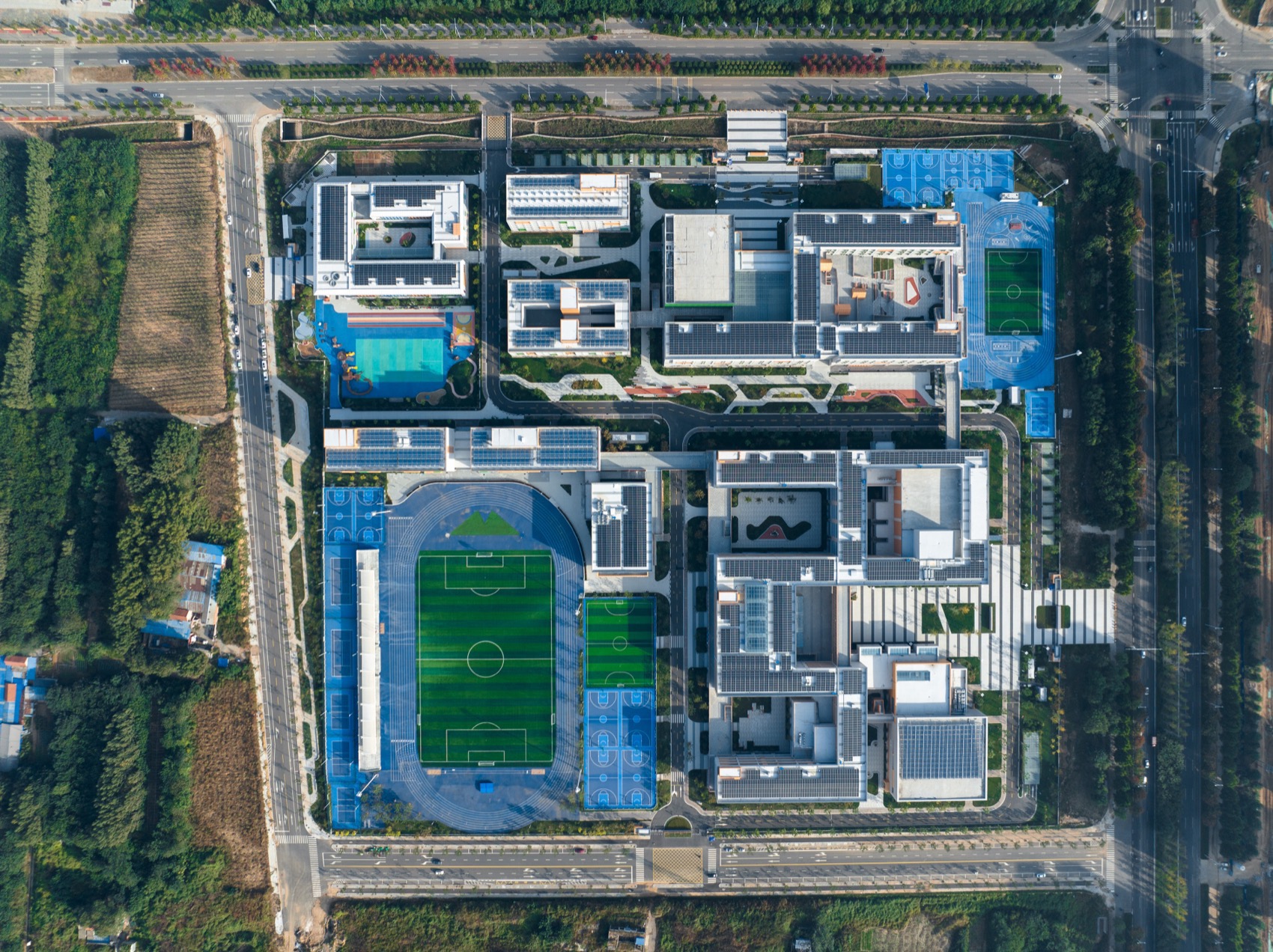 邹平市渤海实验学校丨中国山东丨山东建筑大学建筑城规学院象外营造工作室-8