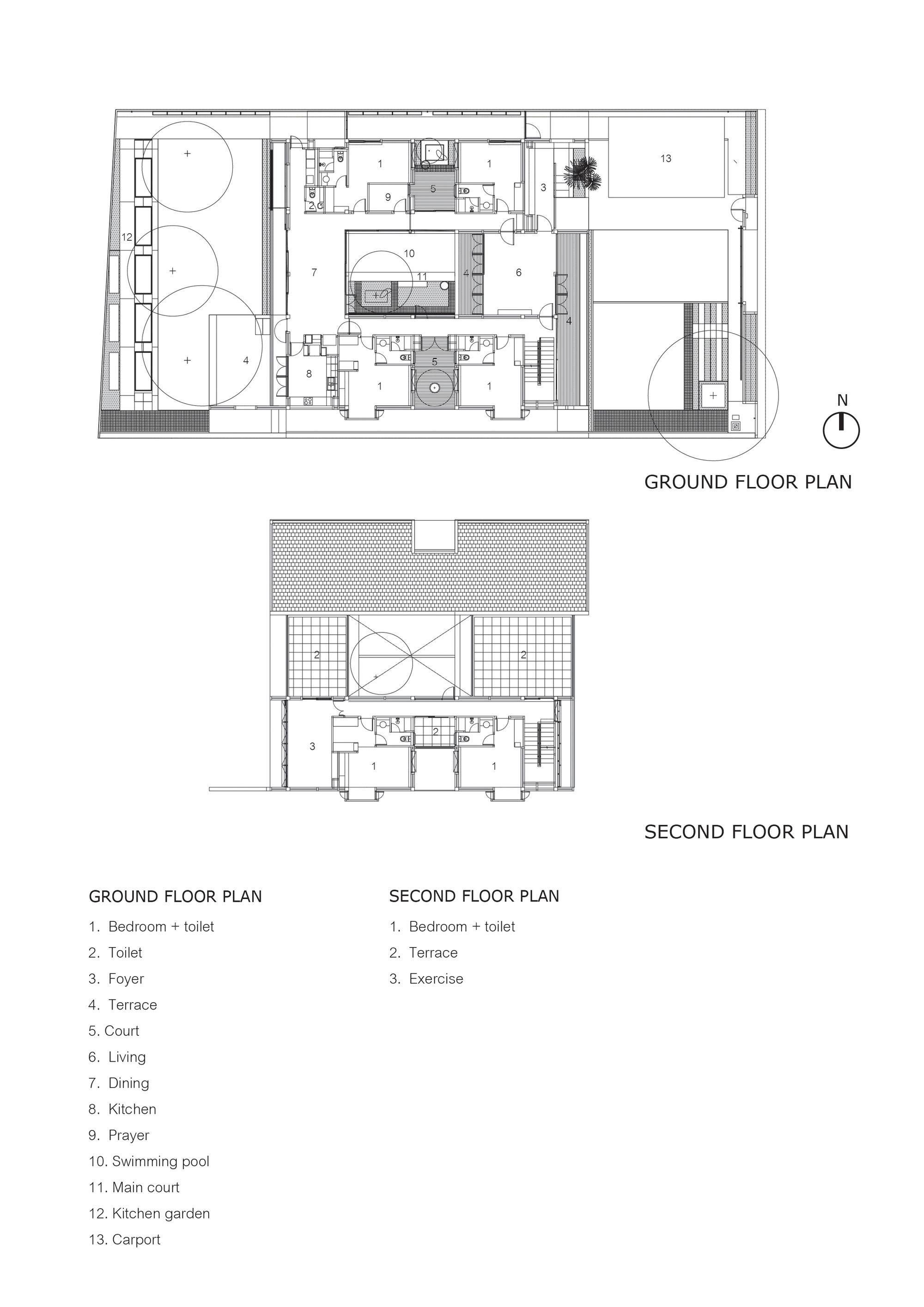 曼谷郊区六居室庭院住宅-68