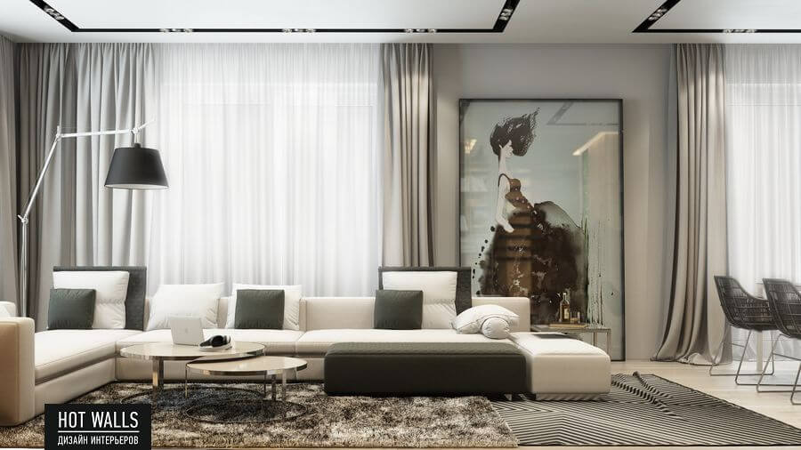 大型两层住宅室内布置项目丨Hot walls-7